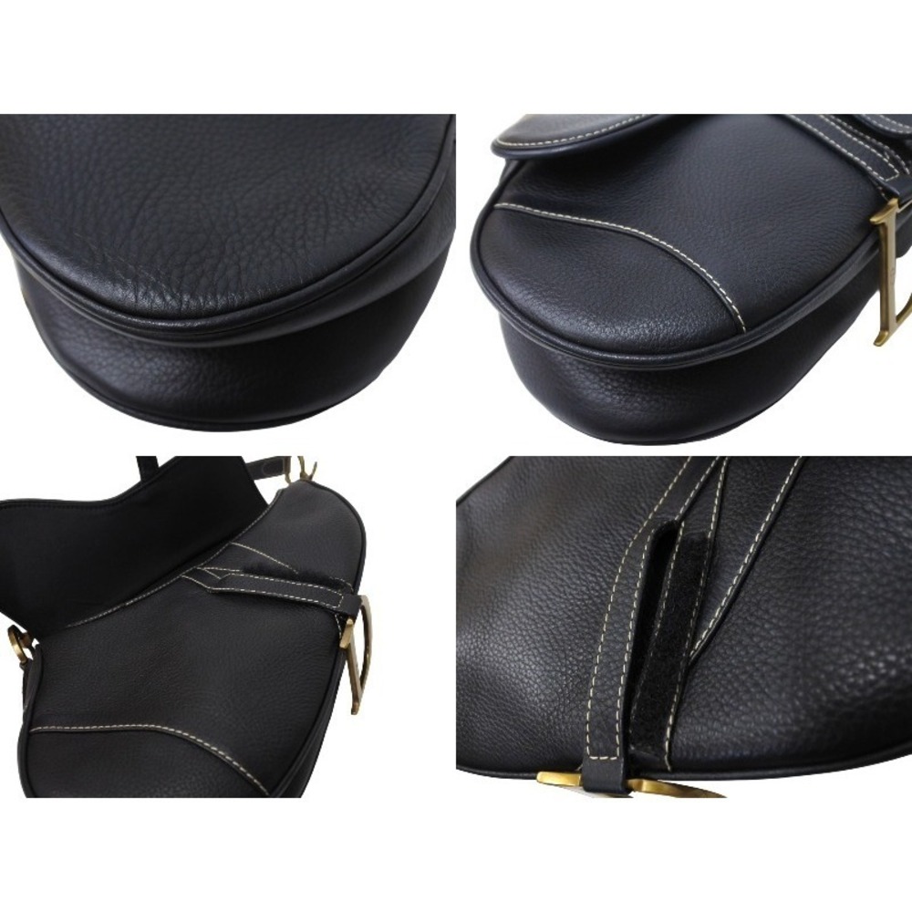 Christian Dior Saddle Bag One Shoulder Hobo Galliano Gold - Picture 9 of 10